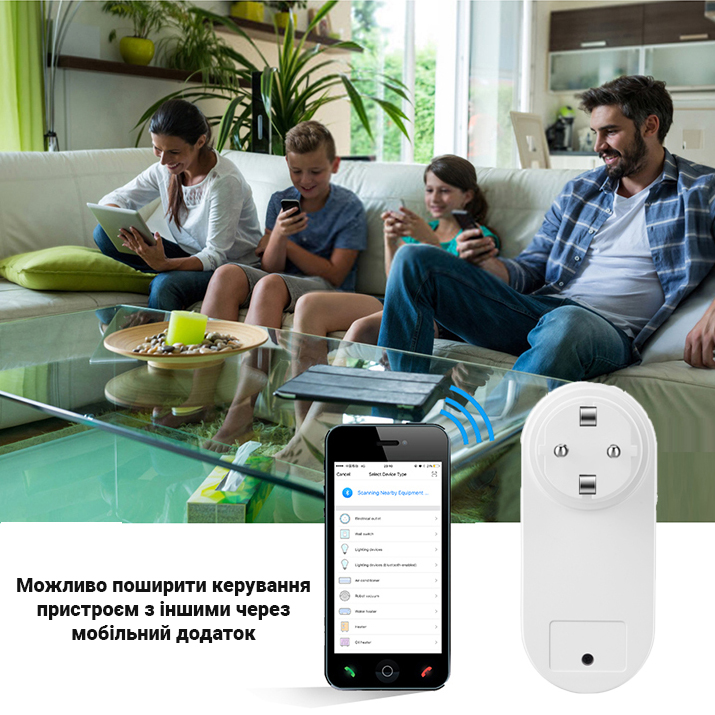 Умная Wifi розетка Digital LIon IS-02w c USB разъемами, 16А, поддержка Tuya, Android / iOS