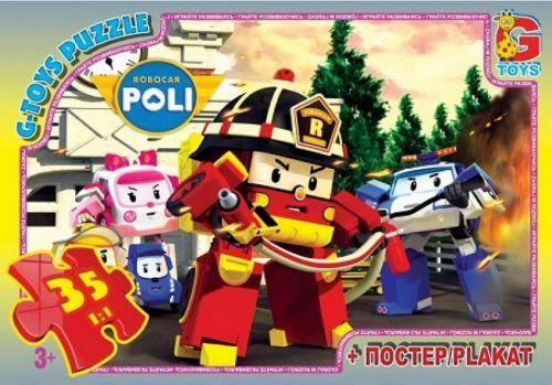 Пазли G-Toys Робокар Полі: пожежа, 35 елементів RR067441