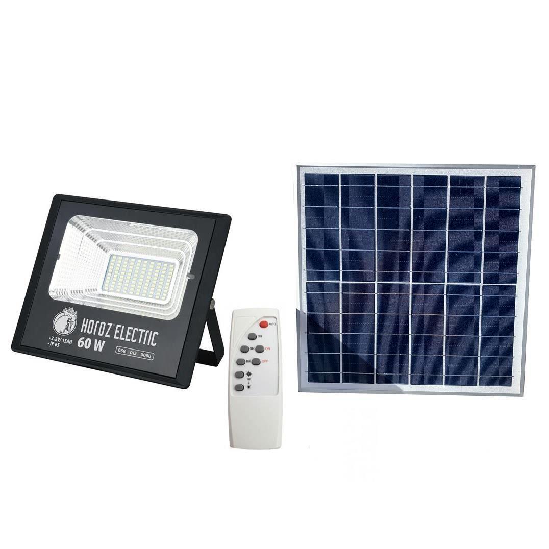 Світильник на сонячній батареї Horoz 60 Вт 6400 К (TIGER-60)