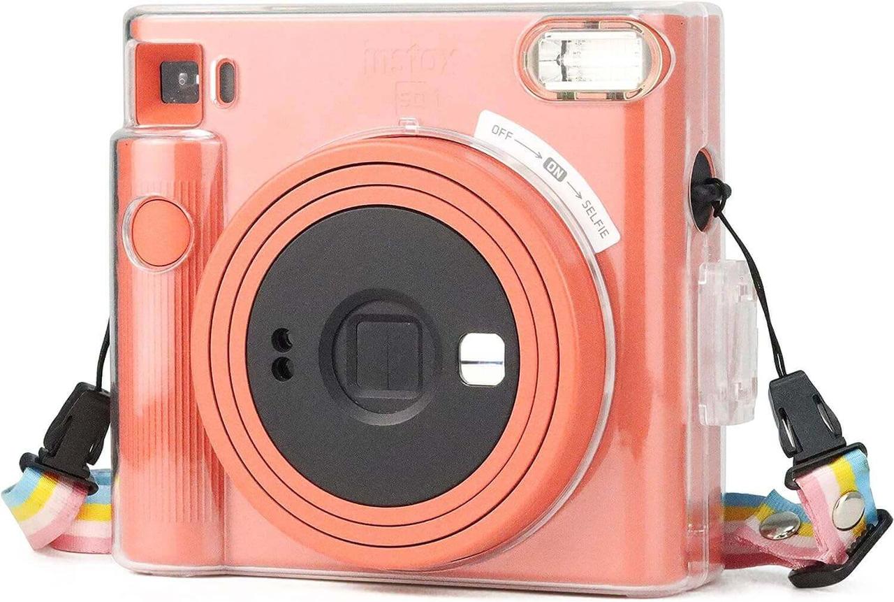 Подарочный набор фотоаппарат Fujifilm Instax Square SQ1/Фотобумага 20 шт/Чехол/Фотоальбом 80 фото Голубой
