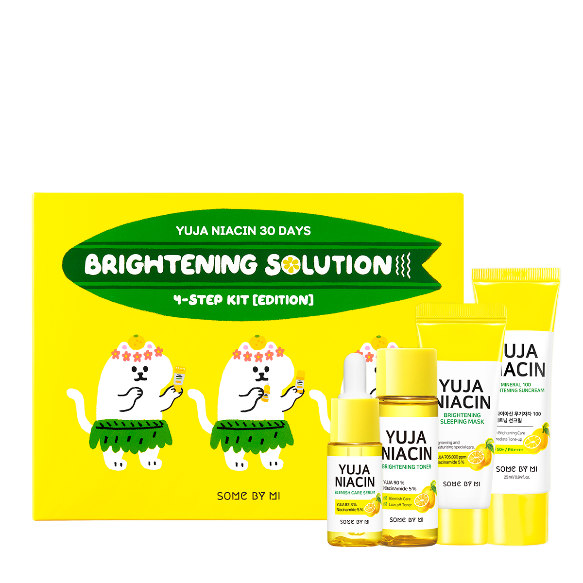 Набір для обличчя з юдзу Some by Mi Yuja Niacin 30 Days Brightening Solution 4 Step Kit (8809647391036)