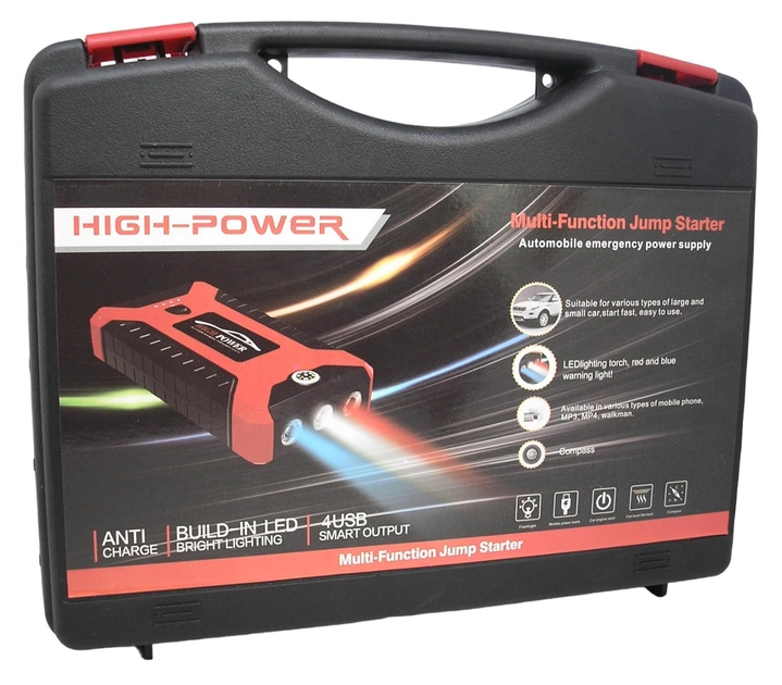 Пуско-зарядное устройство No Brand Jumpstarter с аккумулятором 99800 mAh (2100462942)