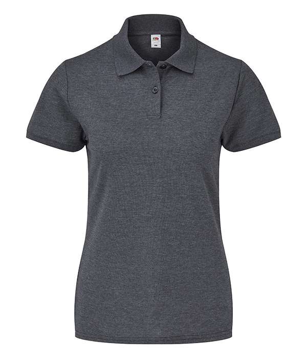 Поло Fruit of the loom 65/35 Polo Lady-Fit S Темно-серый (63-212-0)