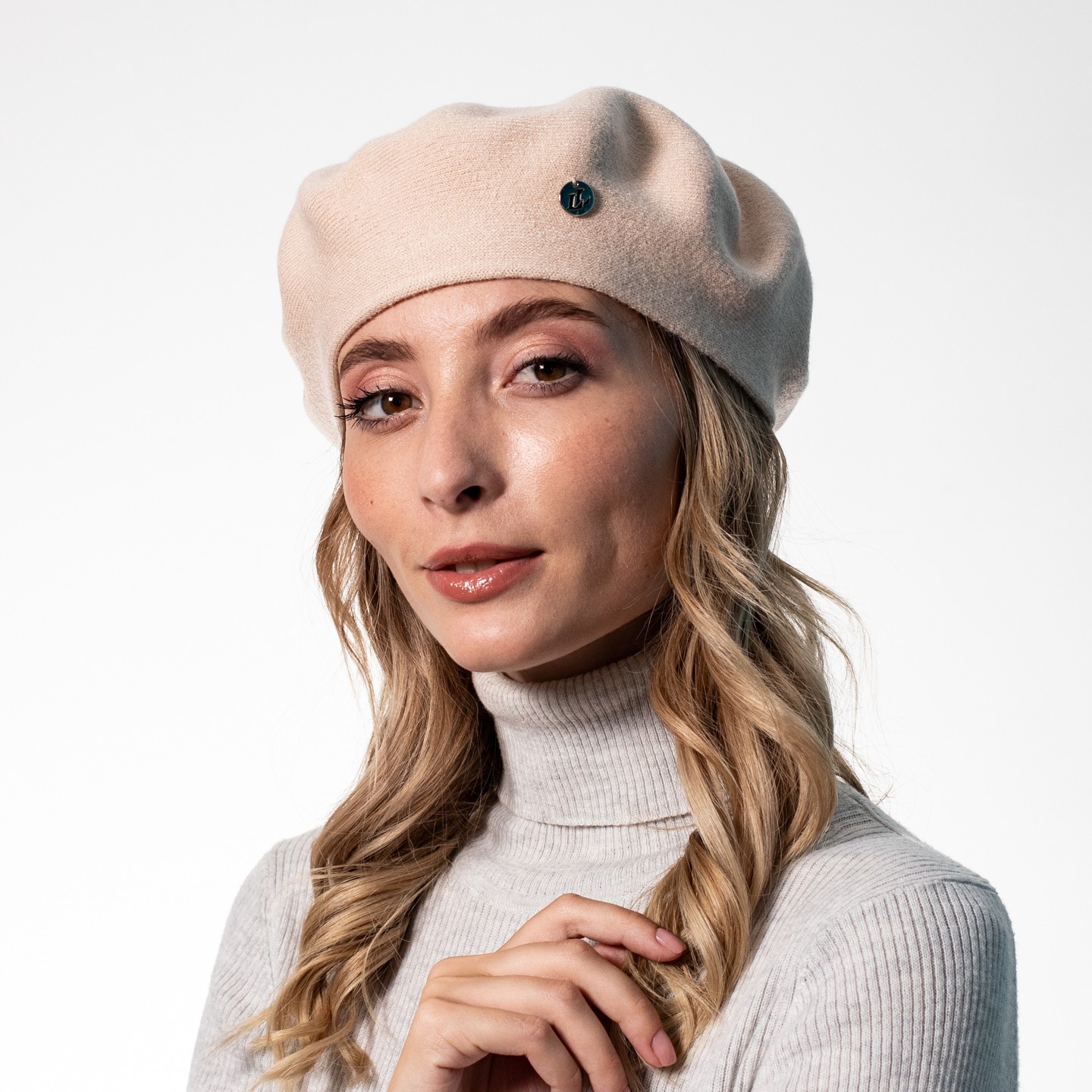 Берет LuckyLOOK НОНА One Size Бежевий (554-375)