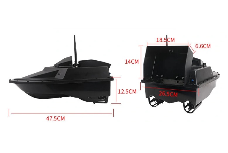 Кораблик на радиоуправлении для завоза прикормки и снастей ProBoat R6 5200 mAh Черный (Н051387)