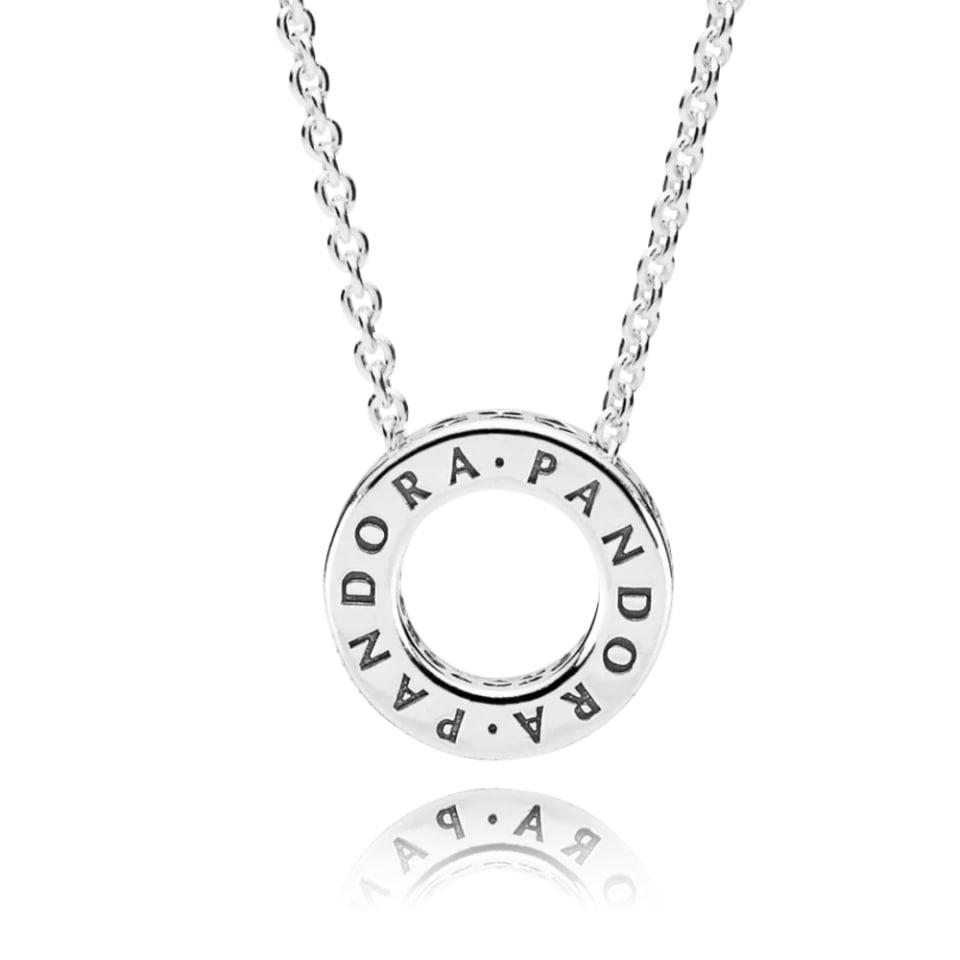 Ожерелье с логотипом и паве No Brand 397436CZ 45 см (2554278013)