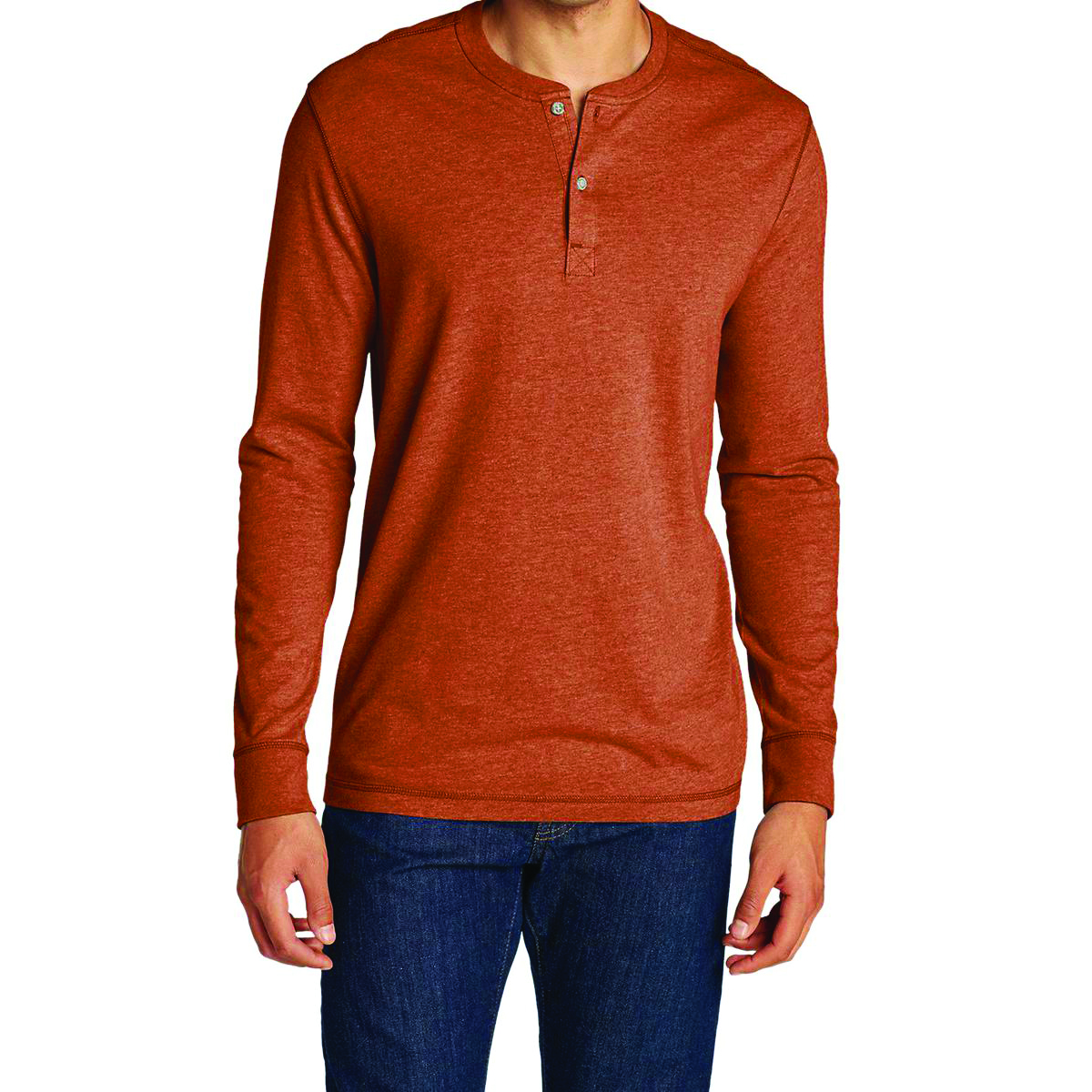 Чоловічий лонгслів Eddie Bauer Mens Resolution M Помаранчевий (0822OR)
