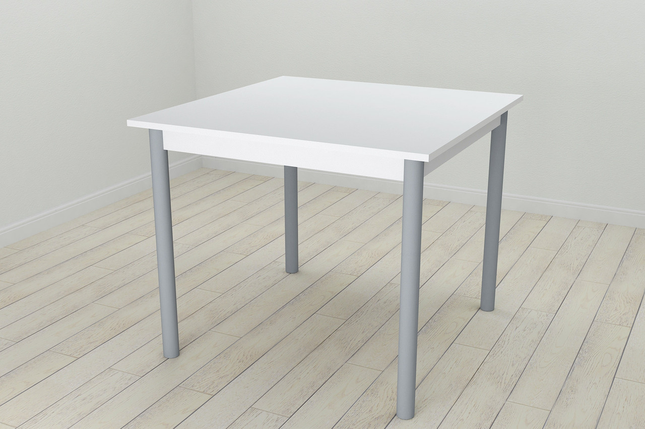 Стол кухонный Ferrum-decor Агата 75x80x80 Серый ДСП Белое 16мм (AGA0043)