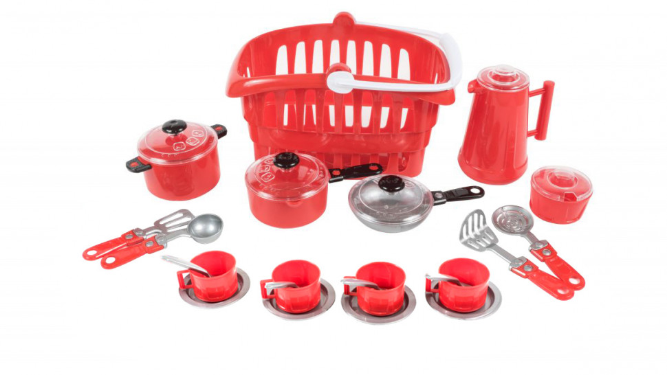Игровой набор посуды Orion "Иришка" 134OR Красный