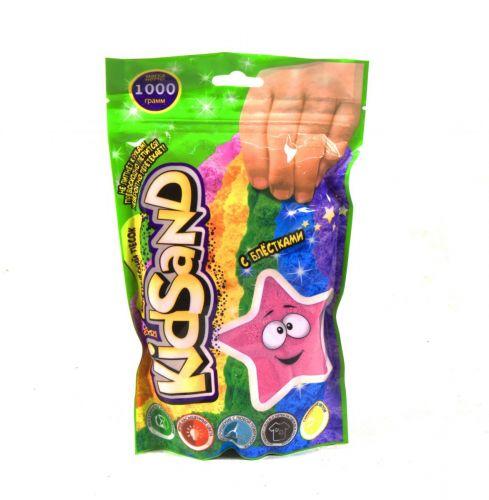 Кинетический песок Danko Toys KidSand, в пакете, 1000 г розовый KS-03-01