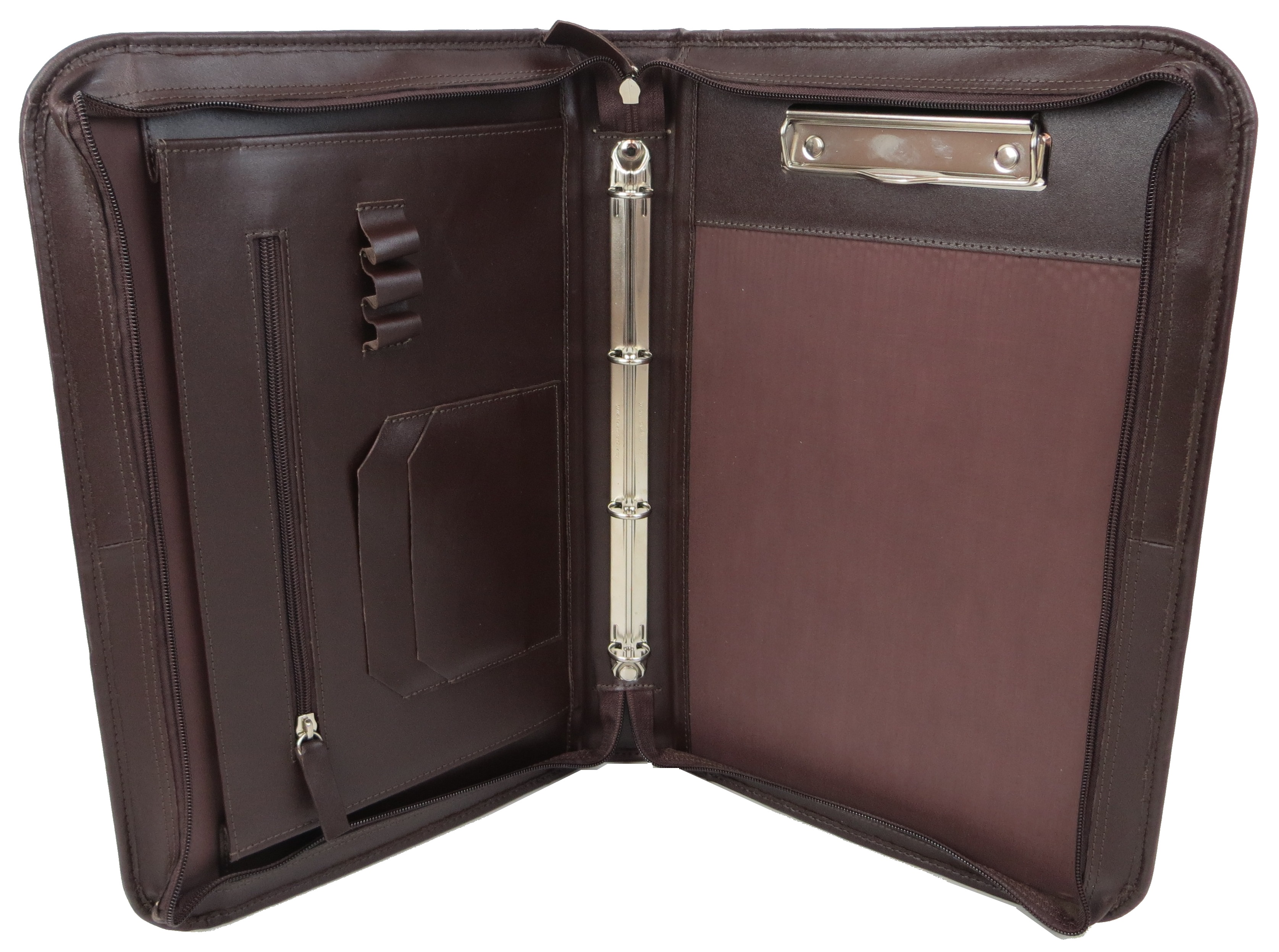 Кожаная деловая папка Portfolio Коричневый (Port1022 brown)