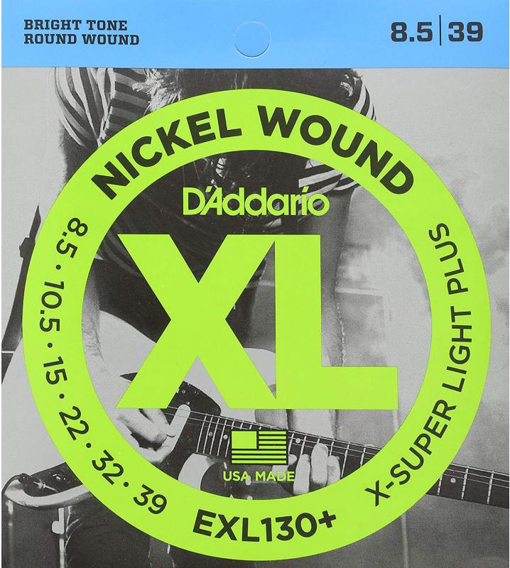 Струни для електрогітари D'Addario EXL130+ Nickel Wound X-Super Light Plus Electric Strings 8.5/39