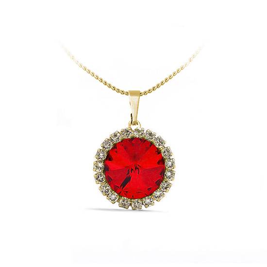 Підвіс з ланцюжком KOBI Rivoli Strass Ø 16 мм зі Swarovski (7430-3090-15-35)