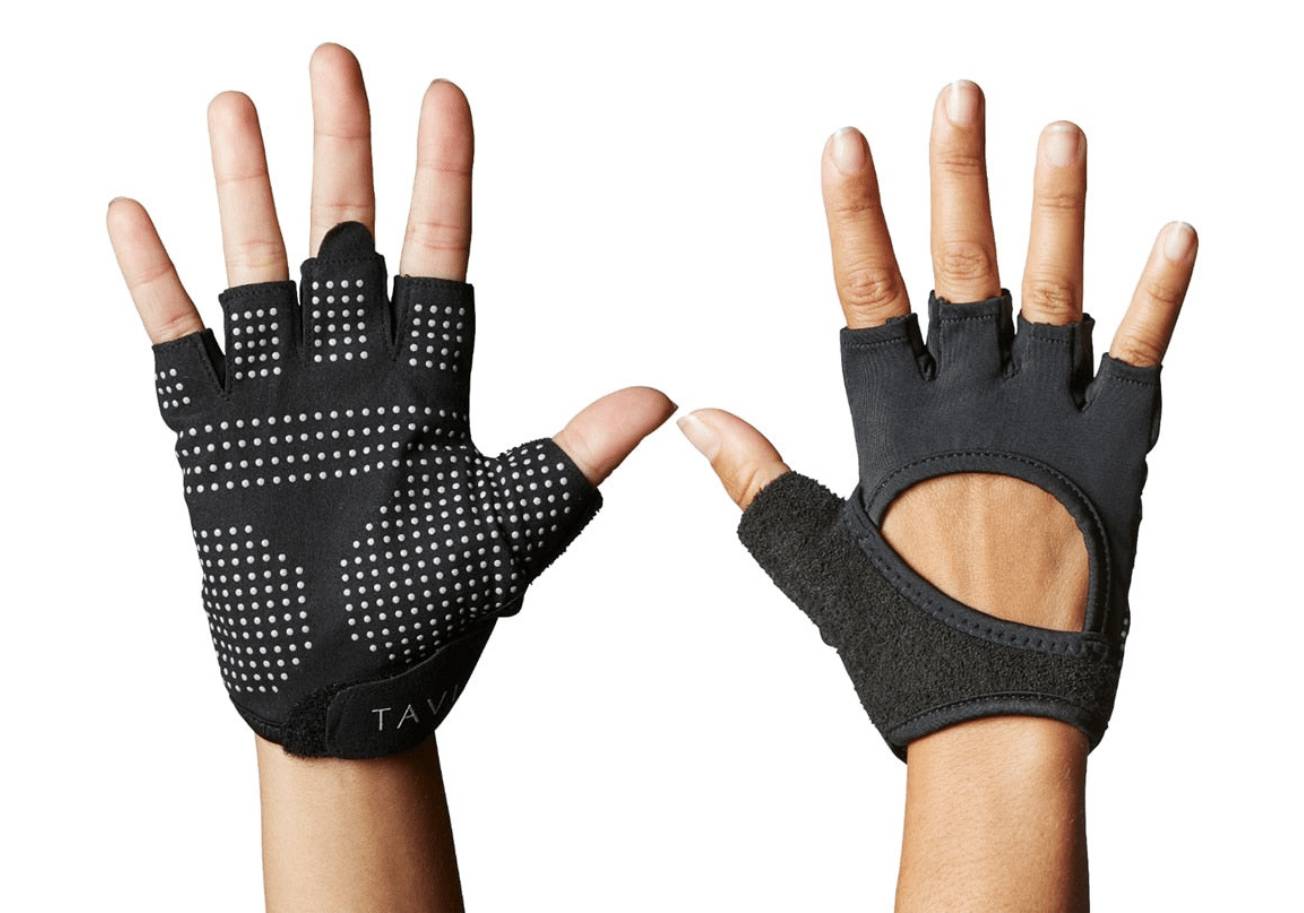 Перчатки для йоги ToeSox Tavi Half Finger Grip Gloves L Черный