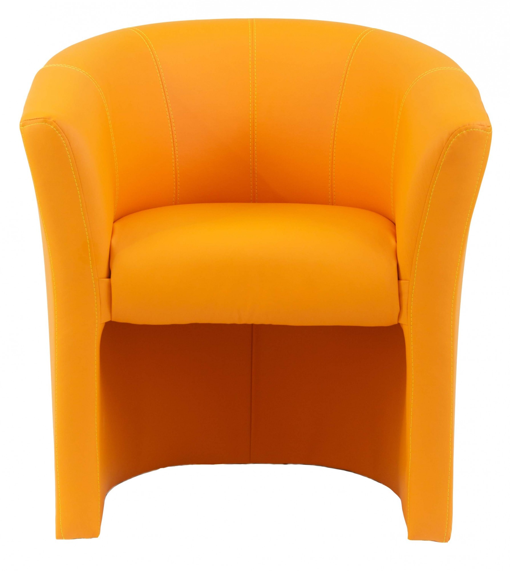 Кресло Richman Бум Единица 650 x 650 x 800H см Zeus Deluxe Orange Оранжевое