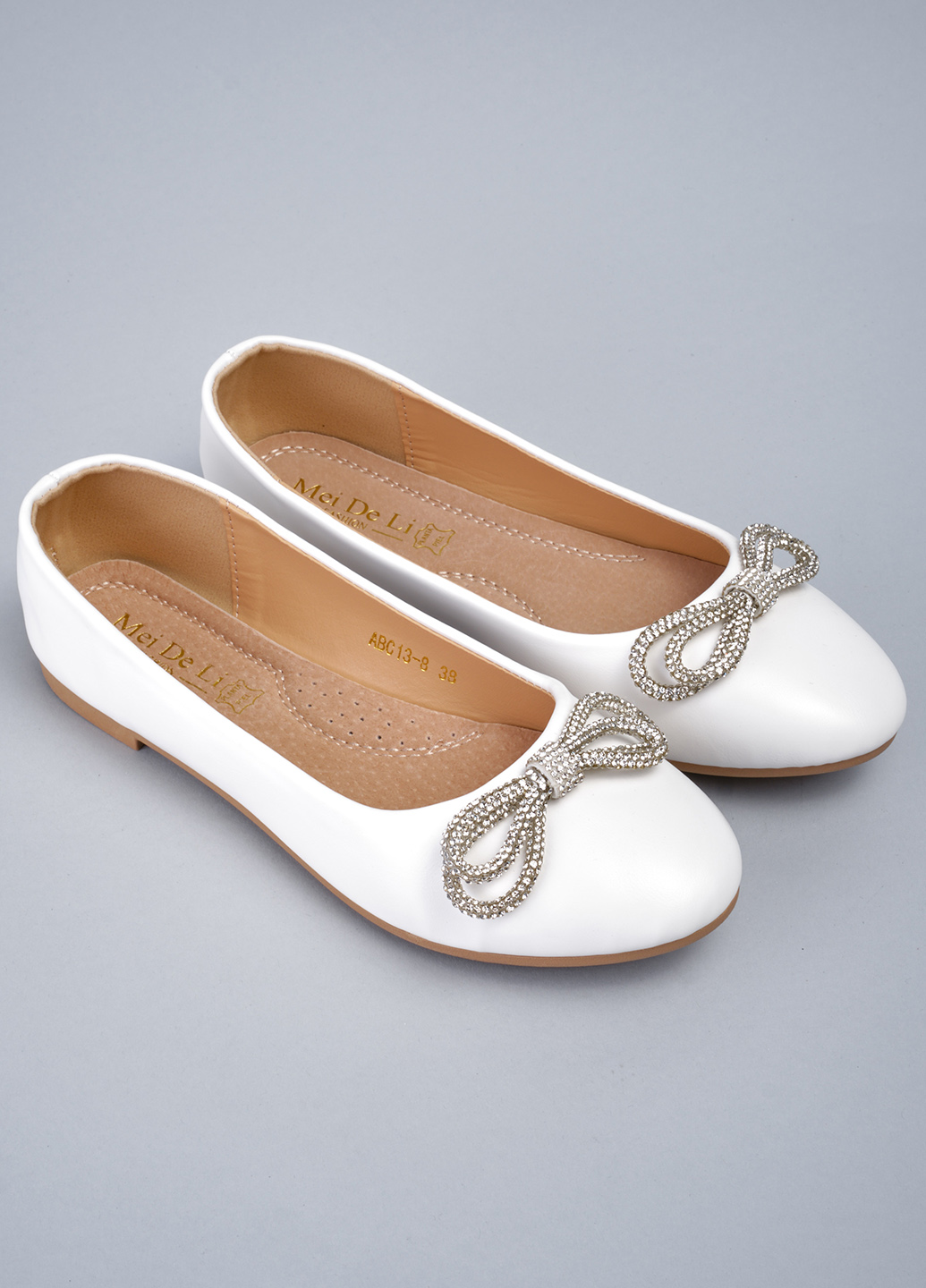 Балетки женские 343432 р.36 (22) Fashion Белый