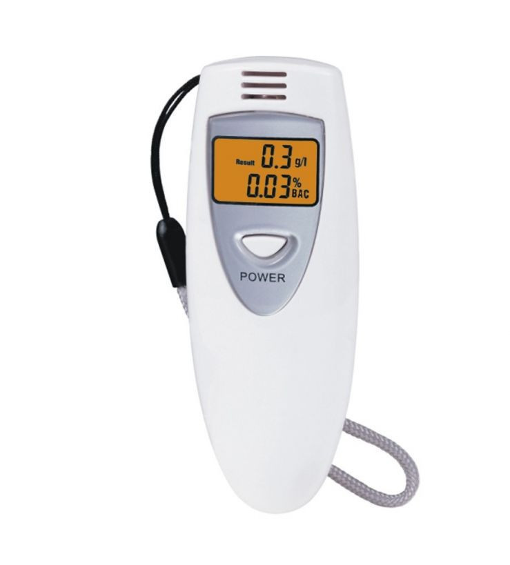 Алкотестер кишеньковий Digital Breath цифровий з LCD Білий (002694)