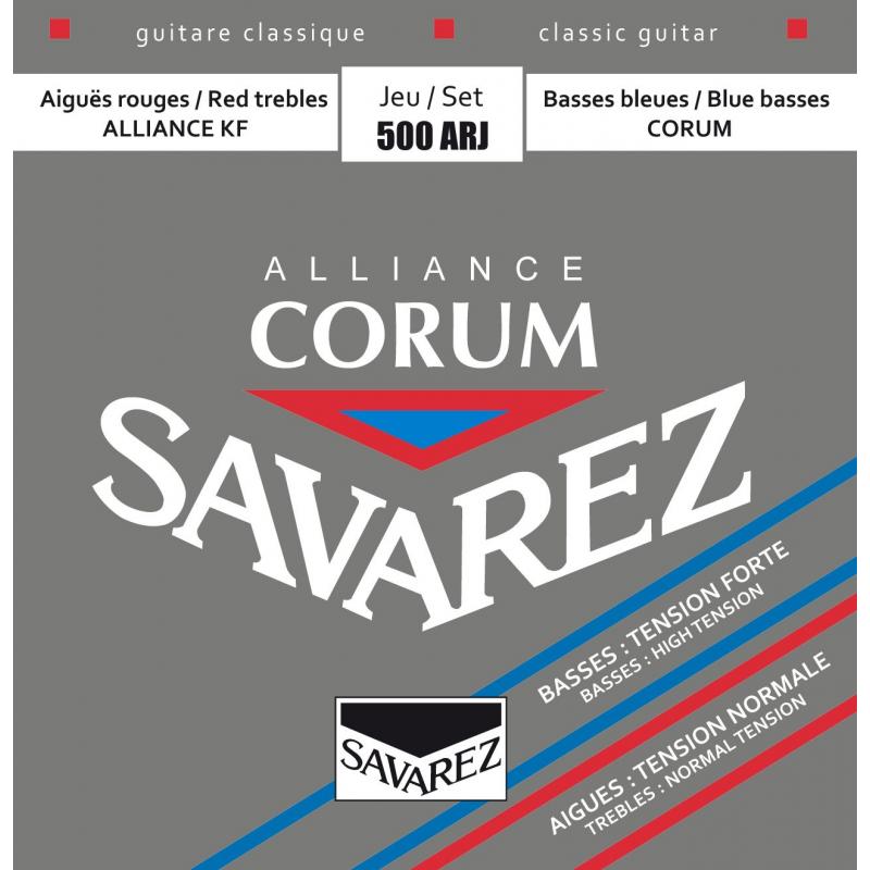 Струни для класичної гітари Savarez 500ARJ Corum Alliance Classic Guitar Strings Mixed Tension