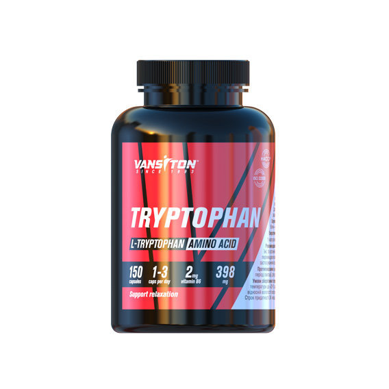 Триптофан для спорта Vansiton Tryptophan 398 mg 150 Caps