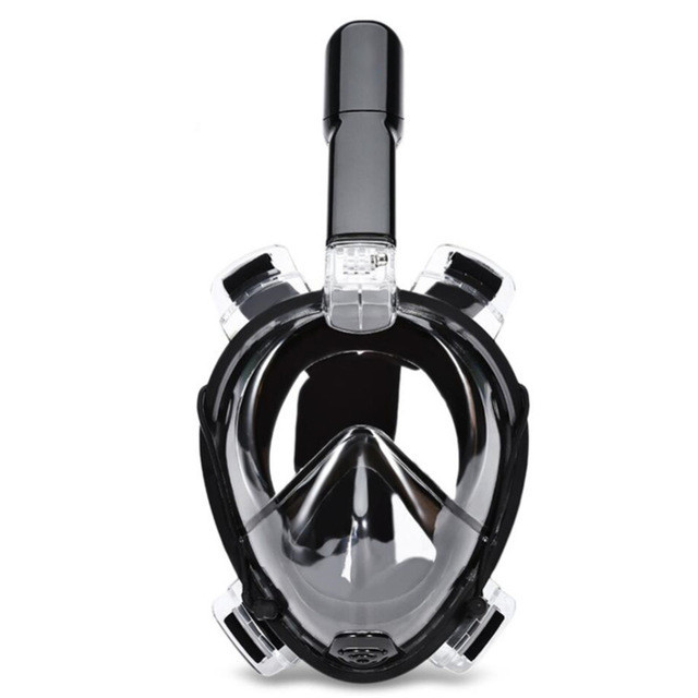Маска для плавання з трубкою FullFace L-XL Black (gr006996)
