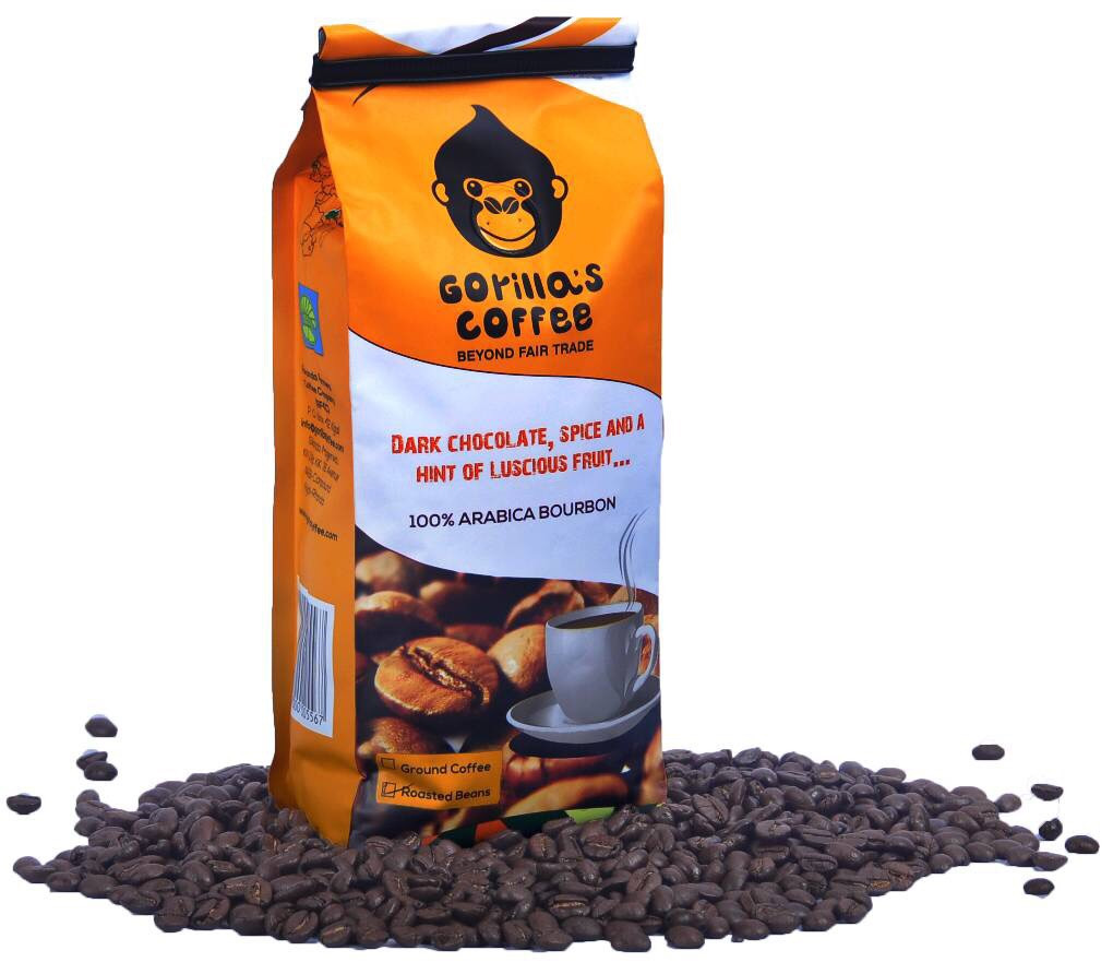 Кофе Арабика 250г в зернах Средне-темная обжарка Gorillas Coffee