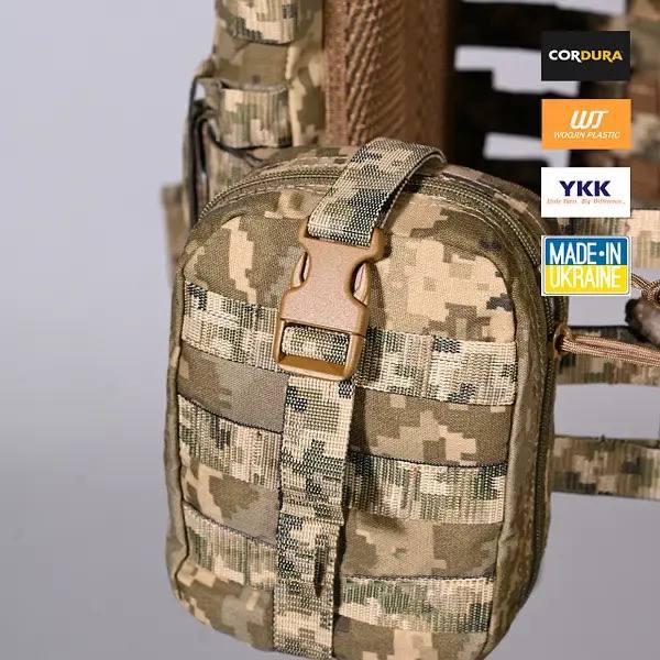 Плитоноска и 6 подсумков без плит No Brand М5 Пиксель (2132250759)