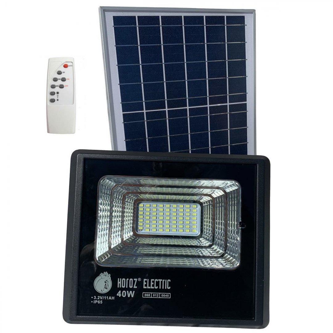 Світильник на сонячній батареї Horoz 40 Вт 6400 К (TIGER-40)