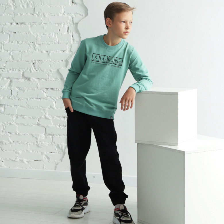 Костюм для хлопчика GBI Сарказм Teens Зелений 140 (13764)