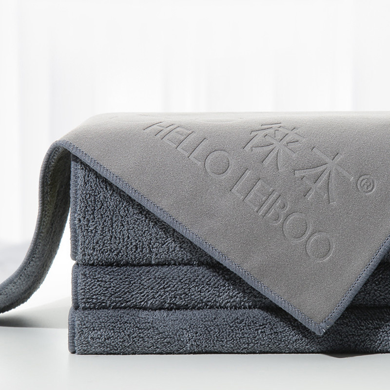 Микрофибра автомобильная HELLOLEIBOO MJLB-01 для мытья и полировки 30х30 см