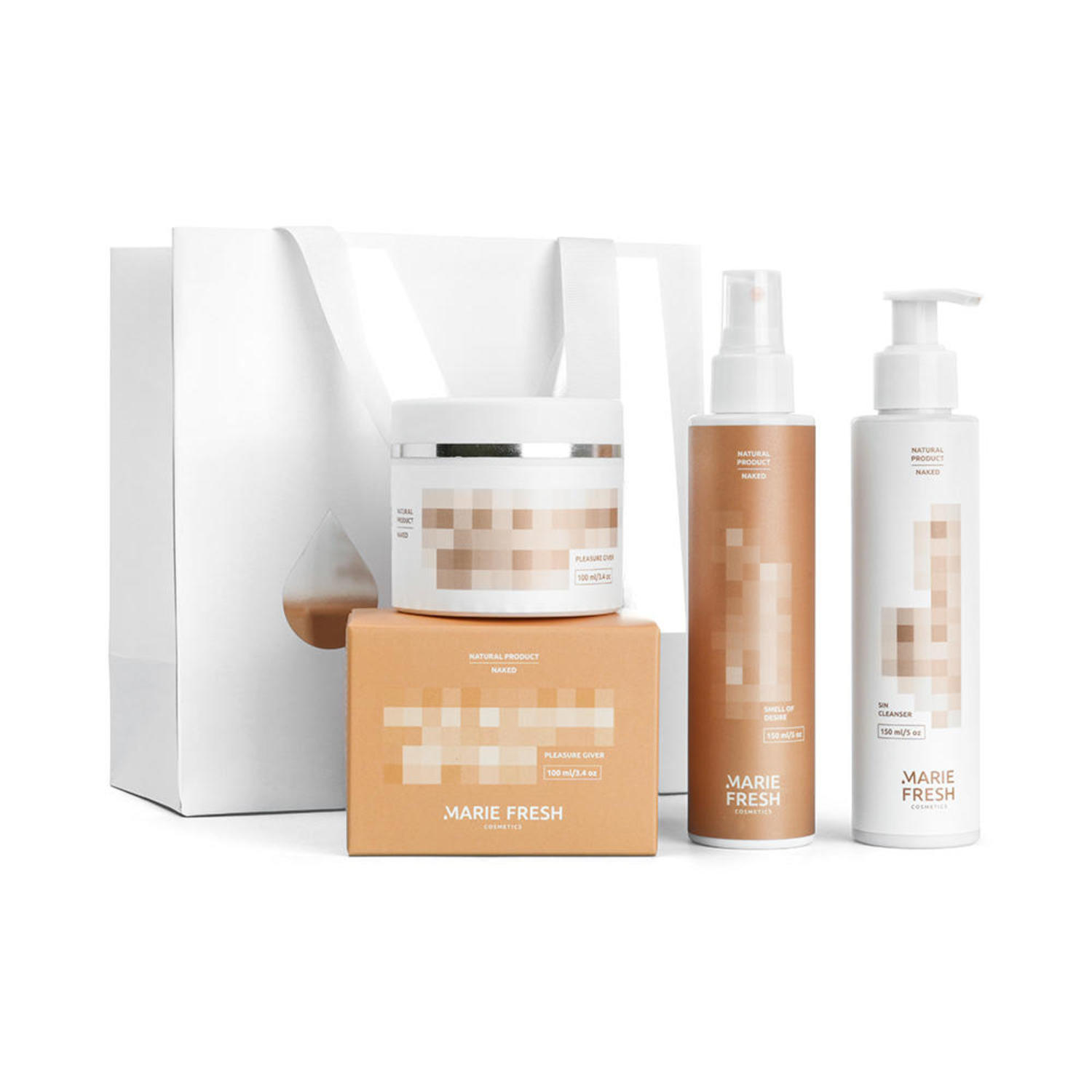 Набір для тіла Naked Body Set Marie Fresh cosmetics 400 мл