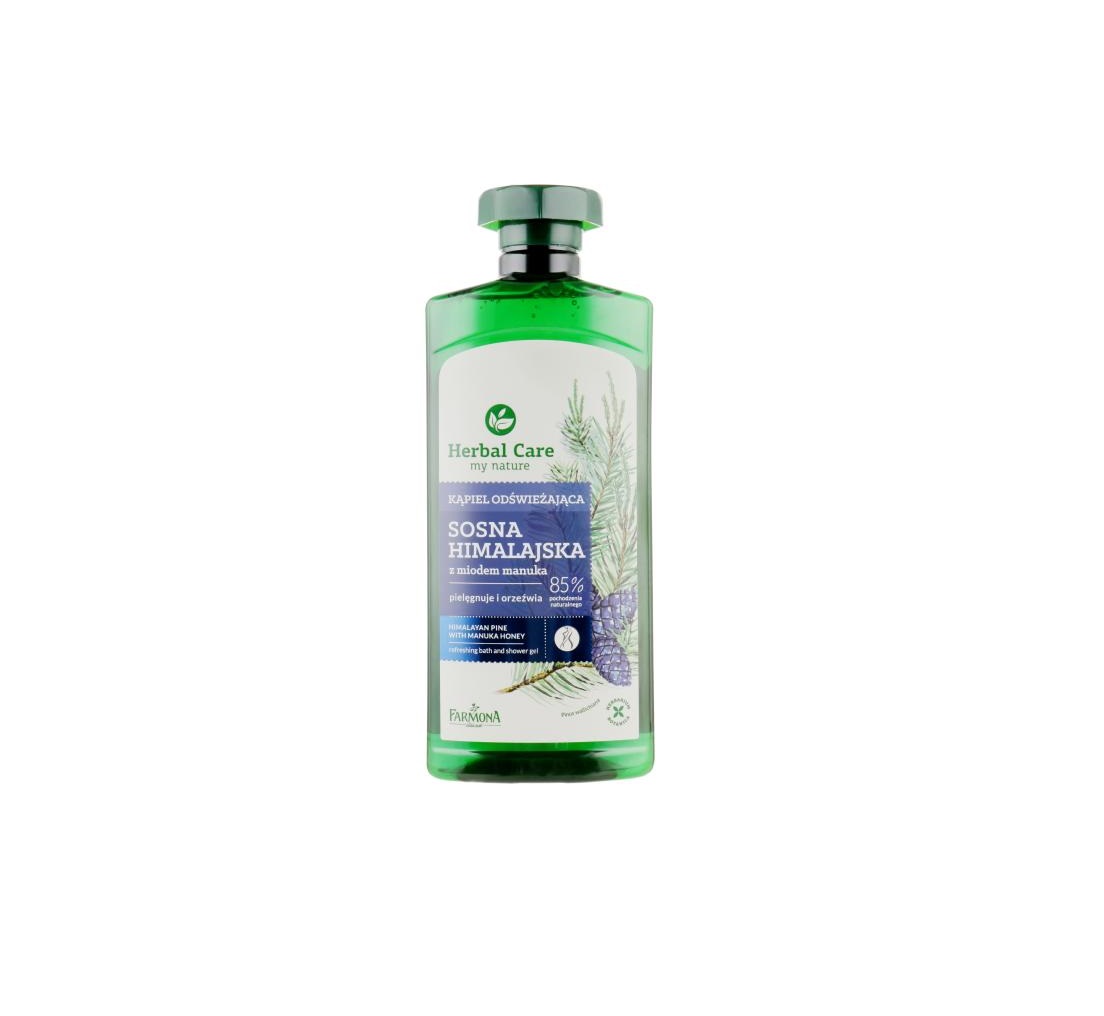 Освіжаючий гель-олійка для ванни гімалайська сосна та мед Манука Herbal Care Farmona 500 мл