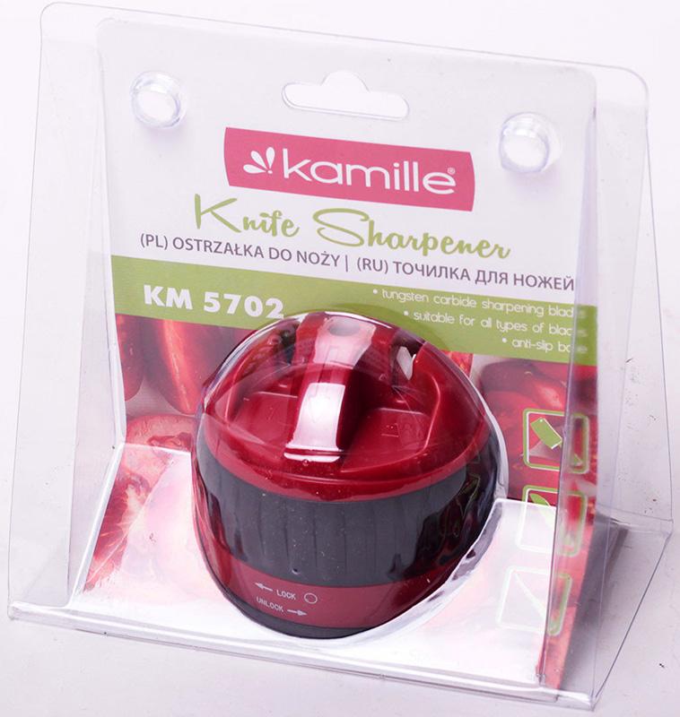 Точилка для ножа 6х6х6.5см круглое Kamille