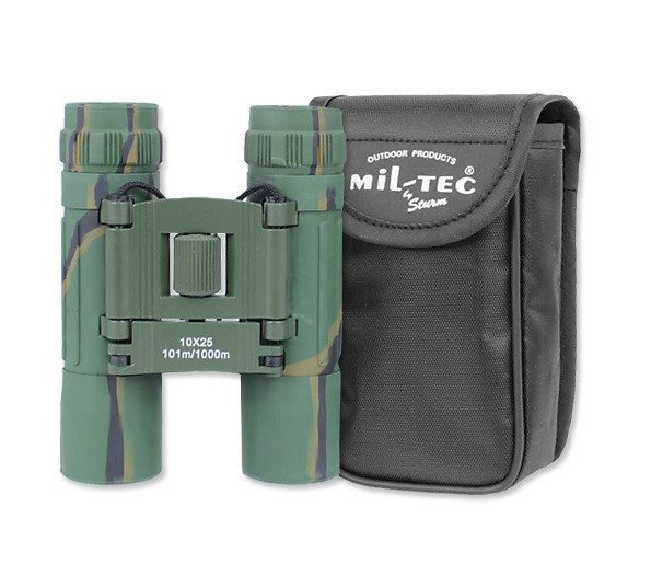 Складной бинокль Mil-Tec GEN II 10X25 FERNGLAS FALTBAR Woodland 15702020