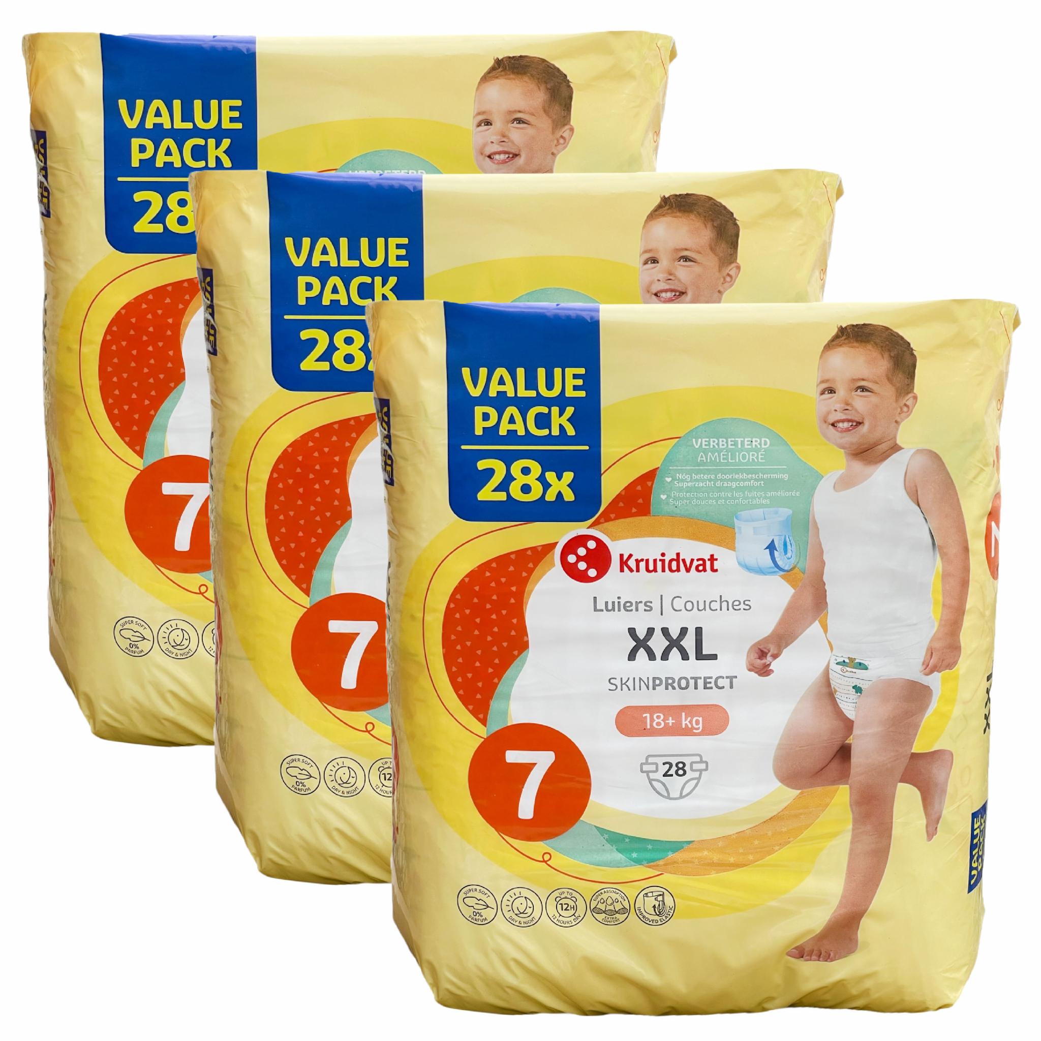 Подгузники Kruidvat XXL 7 18+ кг 84 шт (108733047)