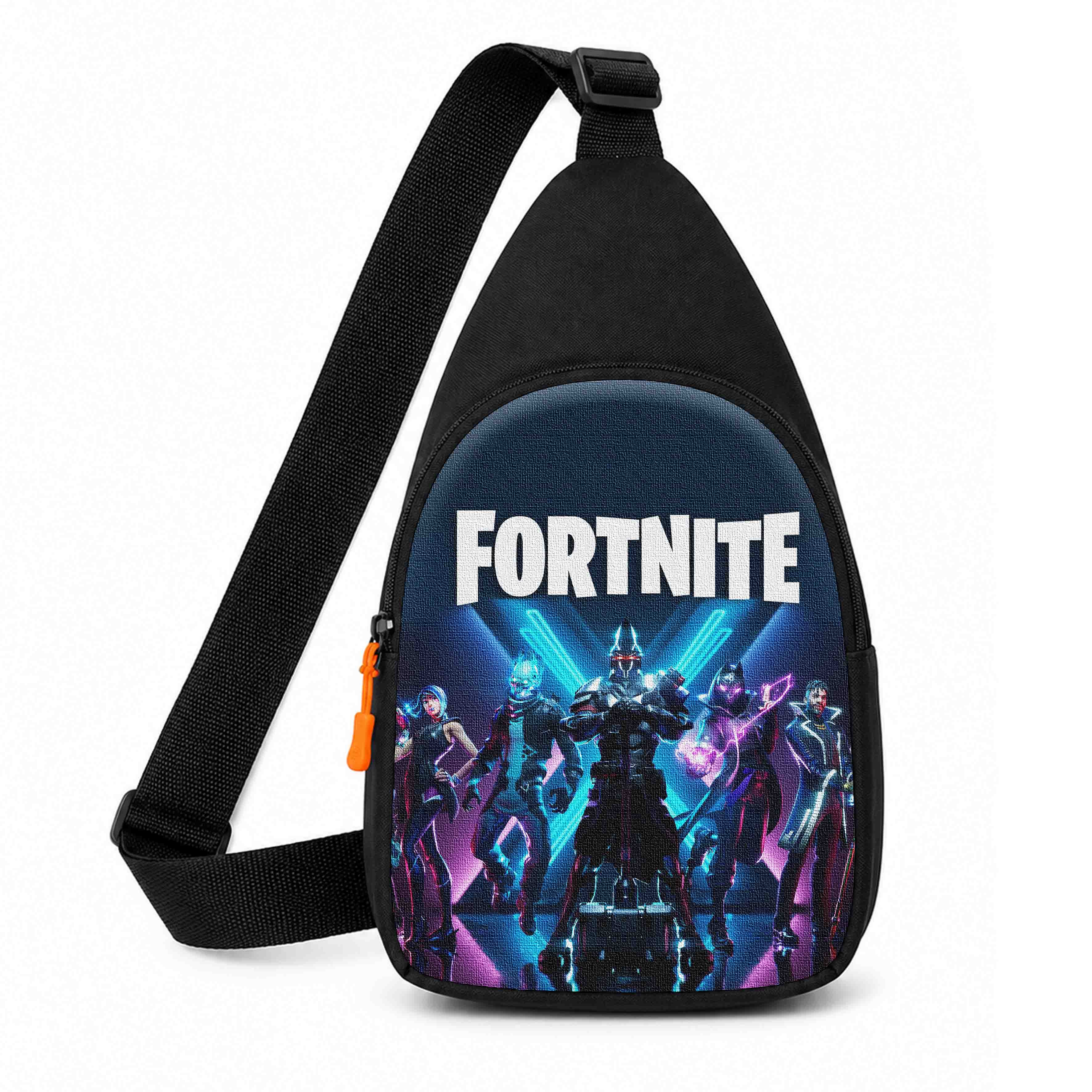 Дитяча сумка-слінг через плече Fortnite, чорна, 29x17x5 см