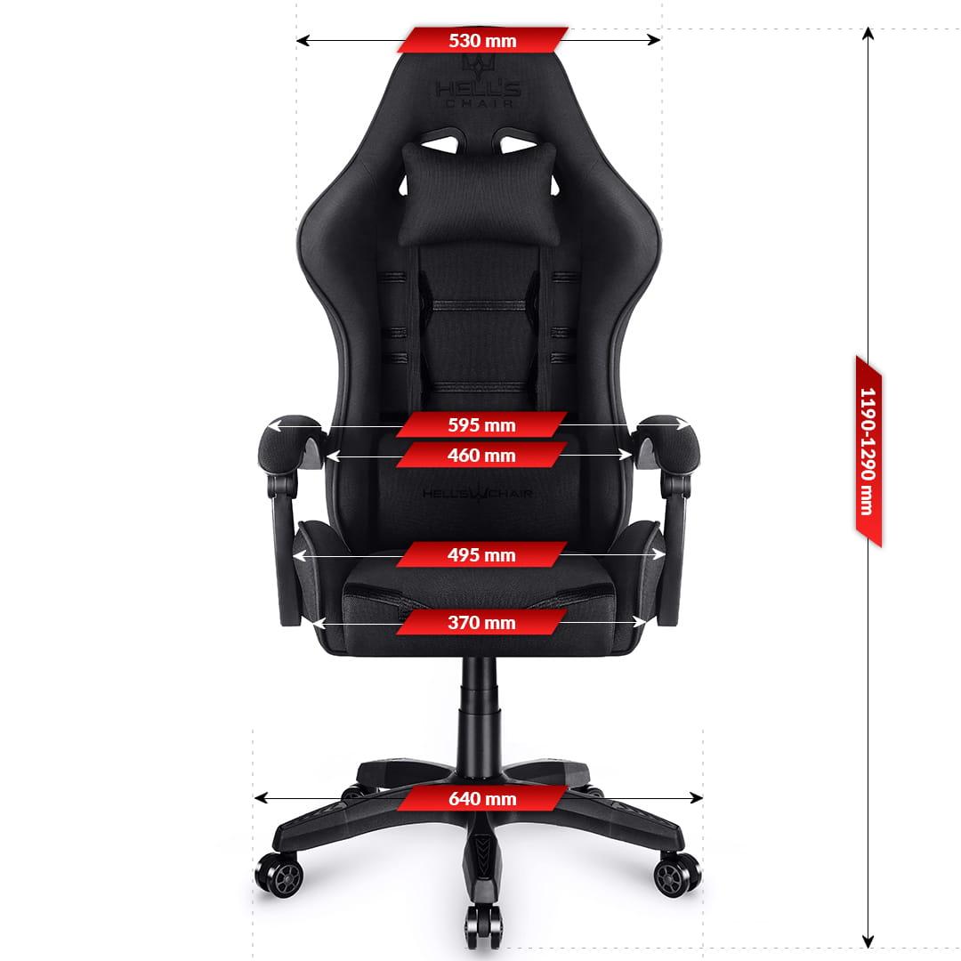 Компьютерное кресло Hell's Chair HC-1008 Black (ткань)