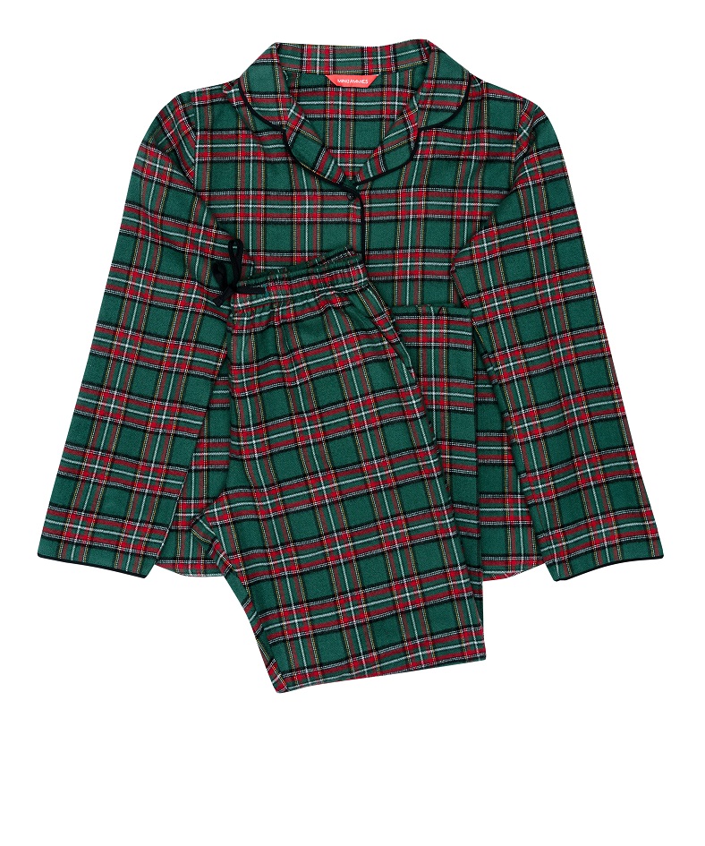 Пижама Cyberjammies Whistler 6856 134 см Зелено-красный (5051877471382)