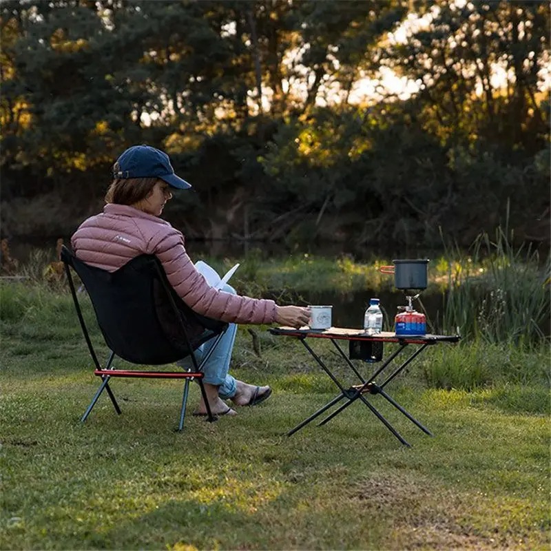 Стол Naturehike NH19Z027-Z Сетка/Карбон 59х40х39 см Черный (1047-6976023920400)