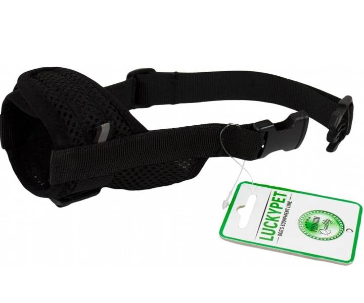 Намордник нейлоновый Lucky Pet №5 лабрадор/доберман d 30-36 cм Черный (4820224215419)