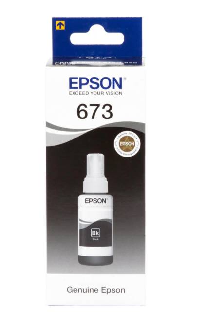 Контейнер з чорнилом Epson 673 70 мл Black L800/1800 (C13T67314A) (10900)