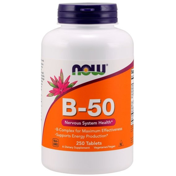 В комплекс NOW Foods Vitamin B-50 250 Tabs