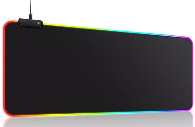 Игровая поверхность с RGB подсветкой FeelTouch 900 x 400 x 4 мм Black