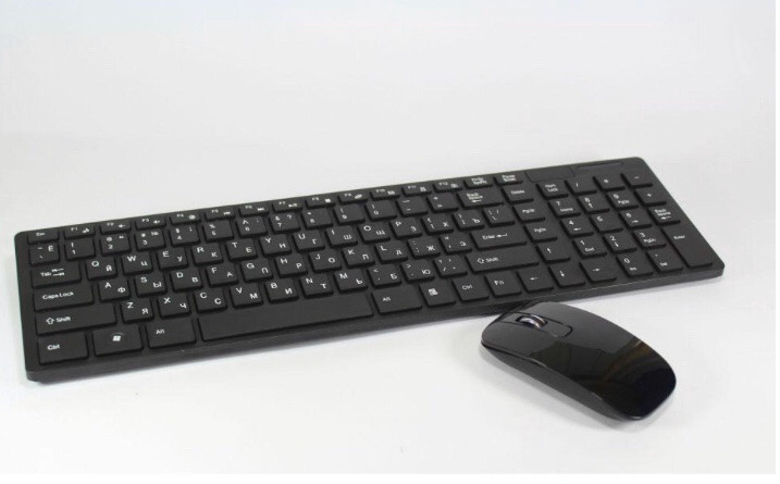 Комплект: беспроводная клавиатура и мышка Keybord Wreless K06 Черный (300042)