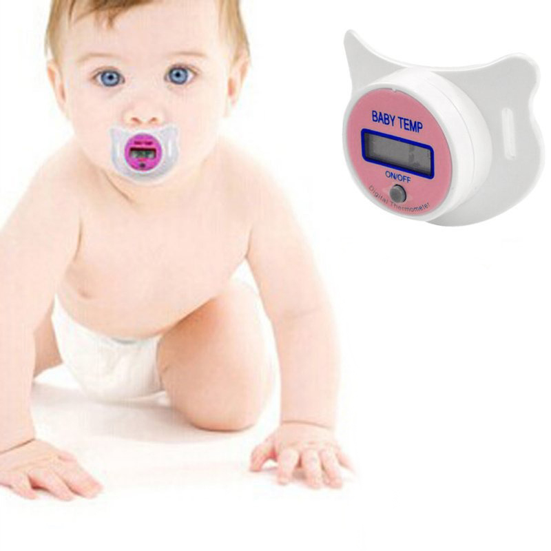 Дитячий цифровий електронний соска-термометр Baby Temp Pacifier градусник для малюків Рожевий