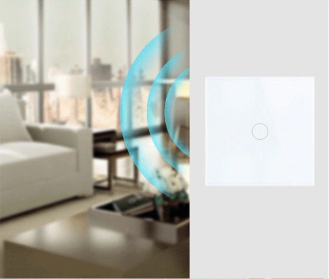 Одноканальний розумний сенсорний вимикач Wi-Fi Smart Switches з керуванням голосом (Alexa/Google Home) (TG86-02)