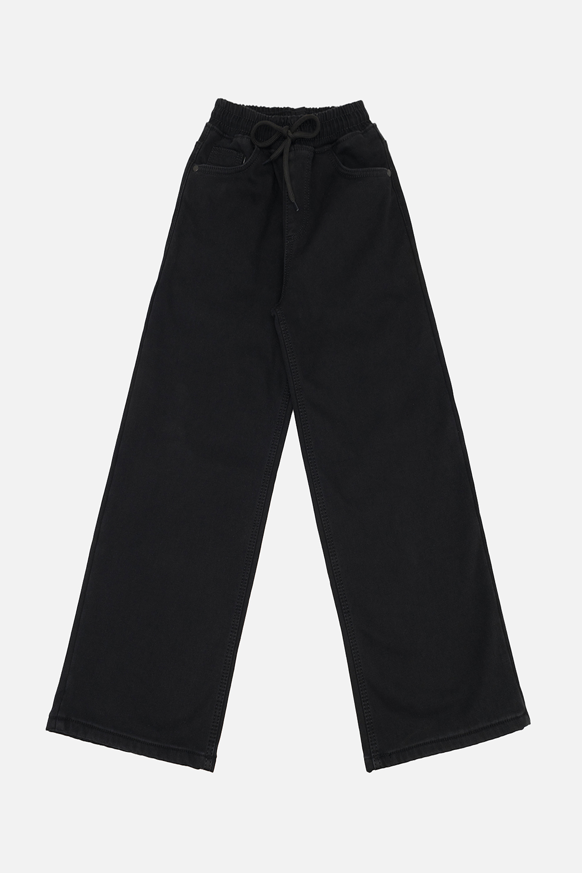 Джинсы для девочки Altun wide leg 170 см Черный ЦБ-00259522 (SKT001019790)