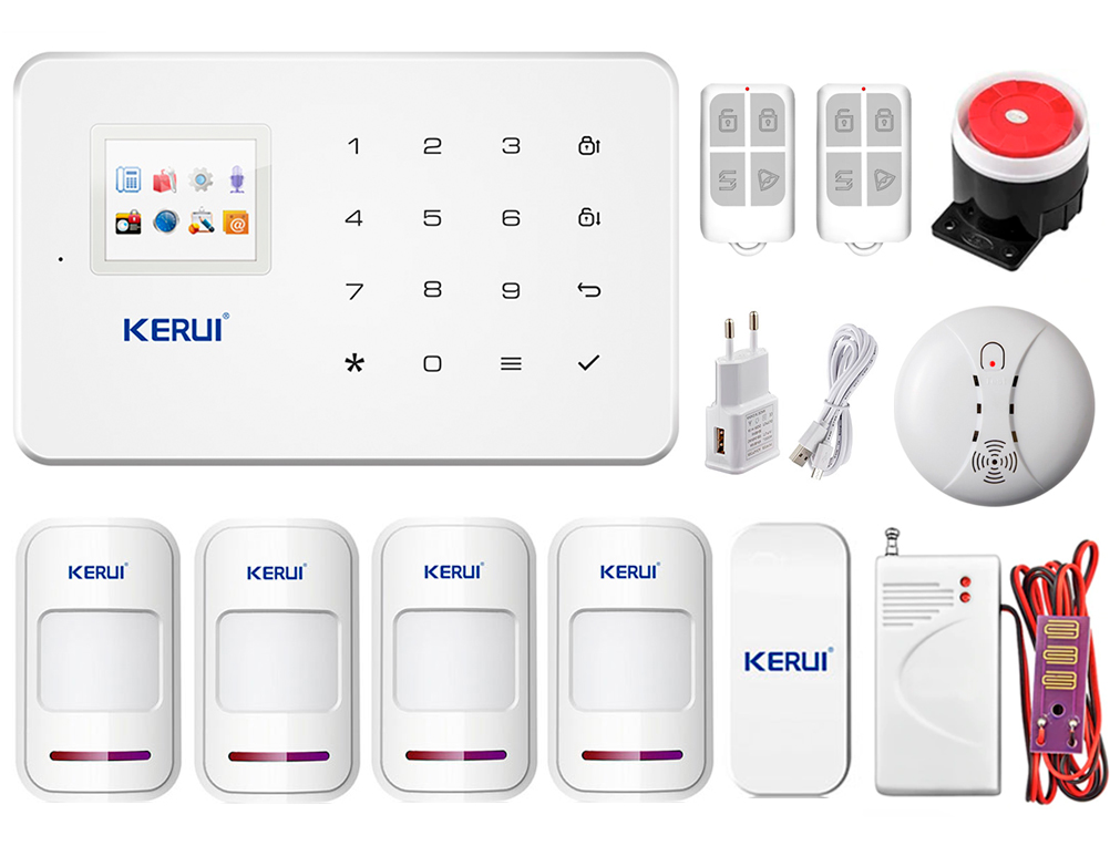 Комплект сигналізації GSM KERUI G-18 spec komplect для 3-кімнатної квартири (GGDTV37VJJY)