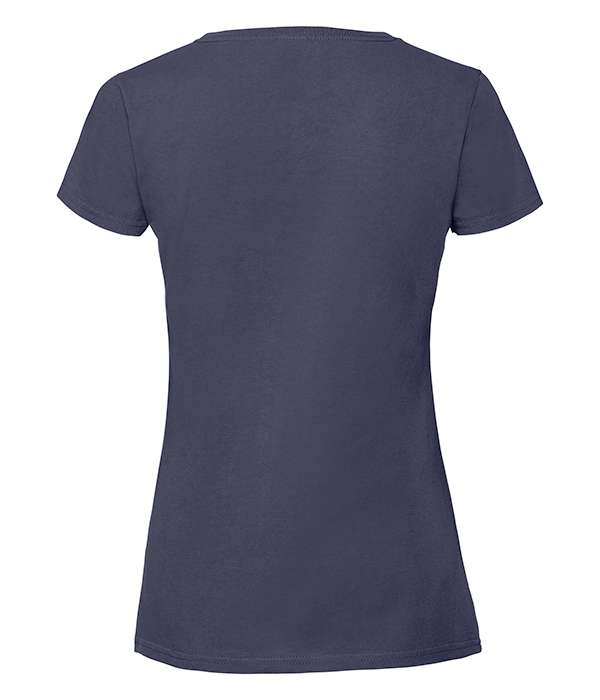 Футболка Fruit of the loom Ringspun Premium T Lady-Fit XS Темно-синий (61-424-0)