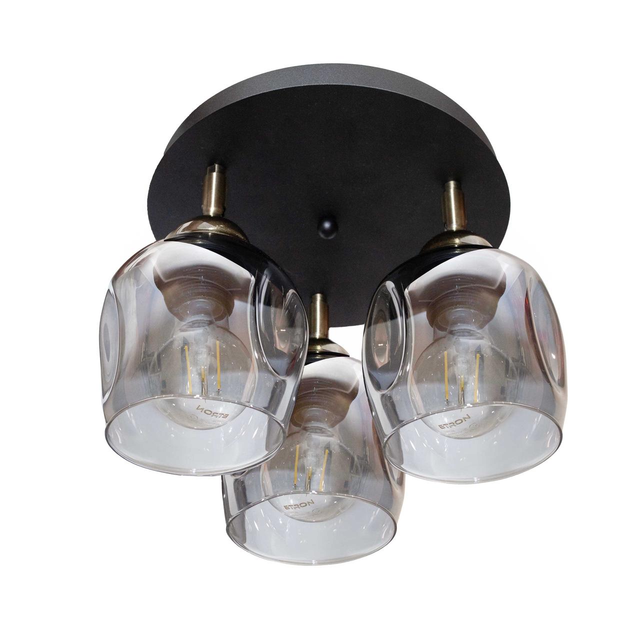 Светильник потолочный MSK Electric Enigma PL 20241-3R BK 619326
