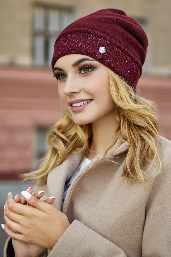 Шапка «Маритим» Braxton бордовый 56-59